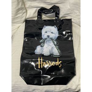 Harrod's Westie designer shopper tote. Large. Excellent condition. New no tags